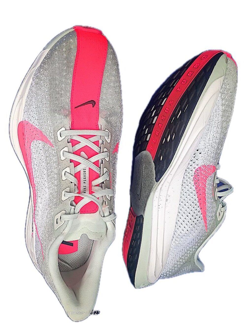 Nike Pegasus Plus ZoomX Flyknit Running Shoes Barely Grey Mens 9 Excellent - Picture 6 of 8
